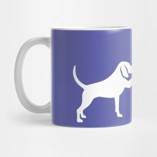 Fist bump between man and dog Mug